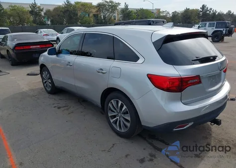 2015 Acura Mdx Technology Package z USA, uszkodzony, nr VIN 5FRYD4H47FB013309
